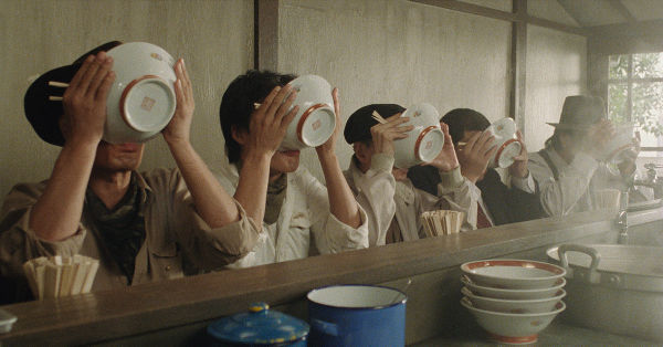 Screenshot from the Juzo Itami film, Tampopo